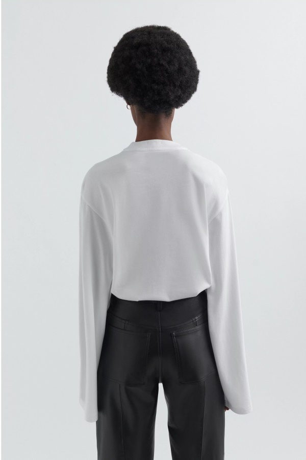 Yerli Uzun Kollu T-shirt Axel Arigato Beyaz