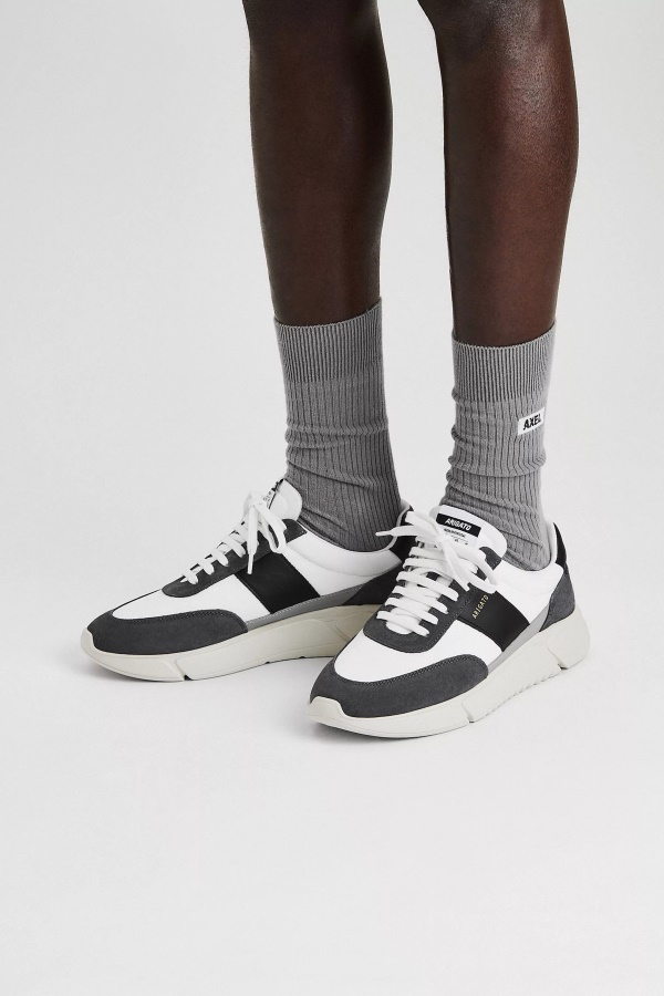 Axel Arigato Koyu Gri Beyaz Siyah Genesis Bağbozumu Koşucu