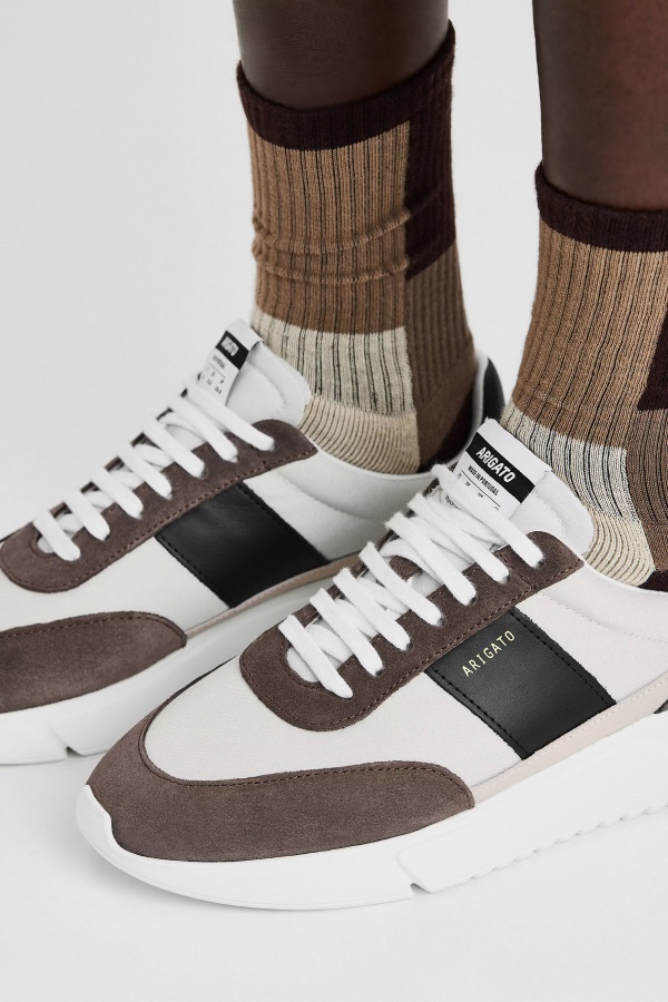 Axel Arigato Beyaz Bej Kahverengi Genesis Bağbozumu Koşucu