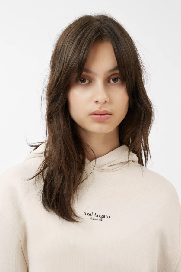 Odak Logo Kapşonlu Axel Arigato Soluk Bej