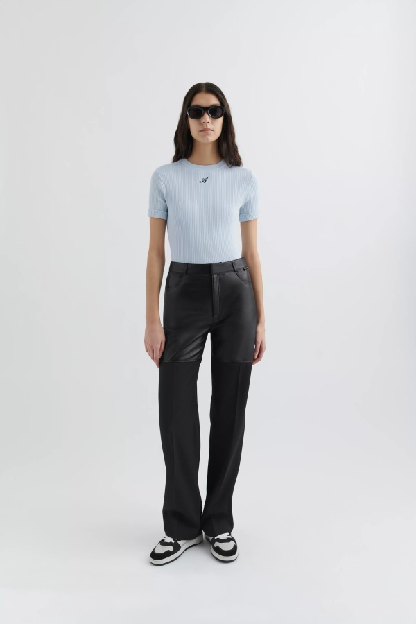 Axel Arigato Onur örgü T-shirt Açık Mavi