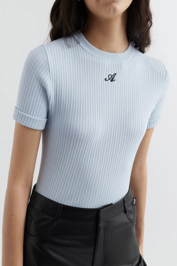 Axel Arigato Onur örgü T-shirt Açık Mavi