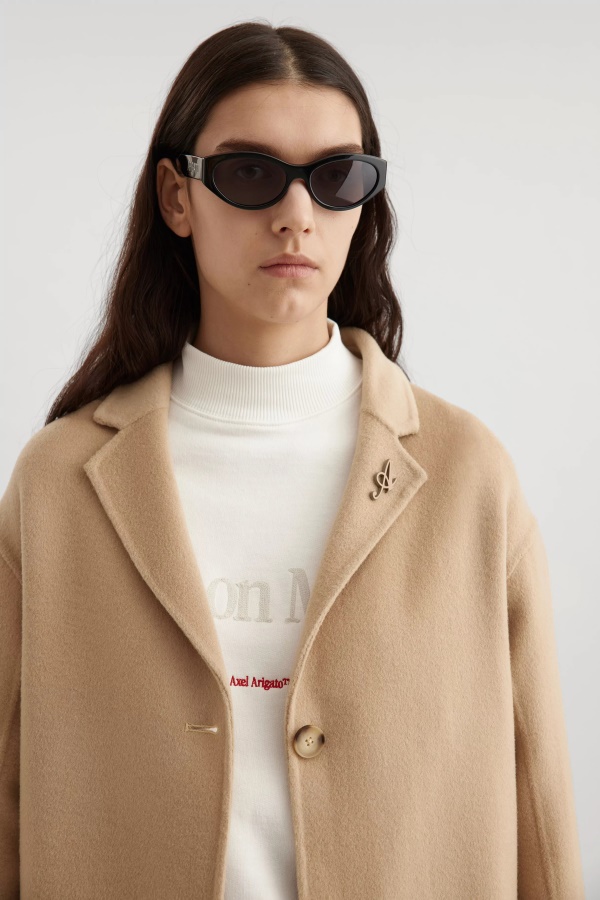 şafak Yün Palto Soluk Bej Axel Arigato