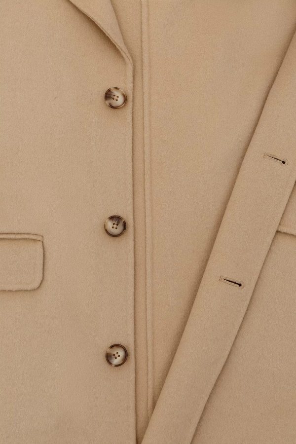 şafak Yün Palto Soluk Bej Axel Arigato