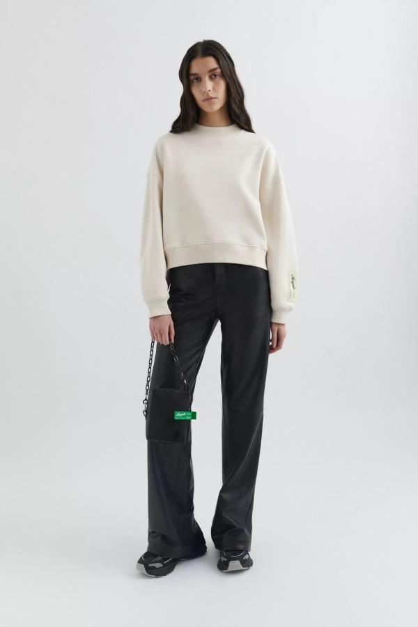 Axel Arigato Soluk Bej Düz Sweatshirt