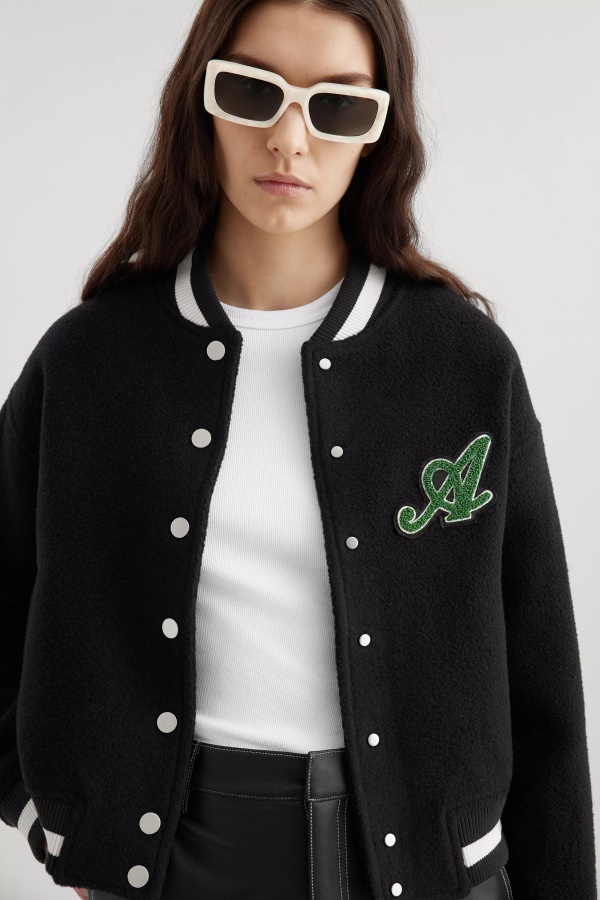 Axel Arigato Siyah Kapalı Kort Bombacı Ceketi