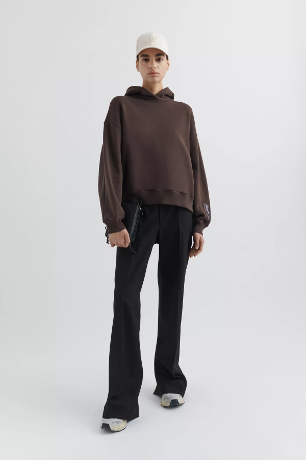 Yerel Kapüşonlu Axel Arigato Koyu Kahverengi