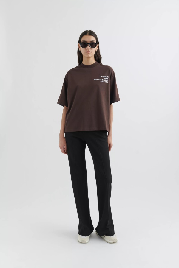 Era T-shirt Axel Arigato Koyu Kahverengi