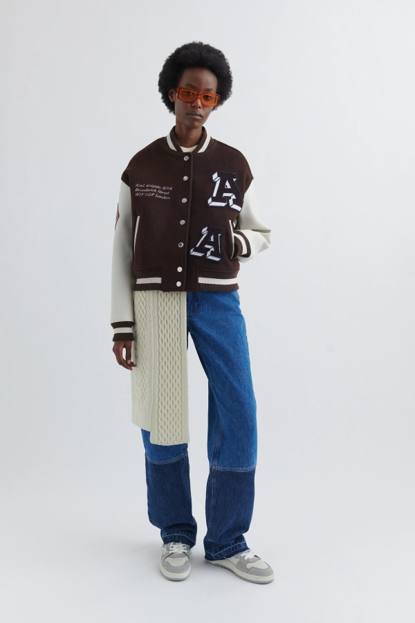 Axel Arigato Koyu Kahverengi Illüzyon üniversite Ceketi